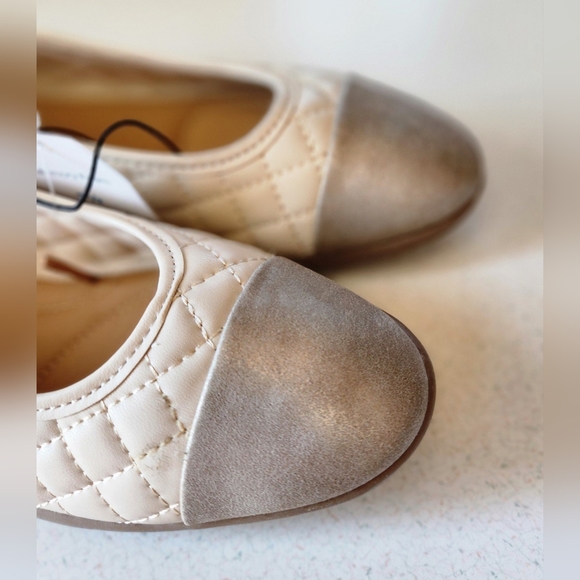 Women's Cap Toe Quilted Ballet Flats - Picture 3 of 4